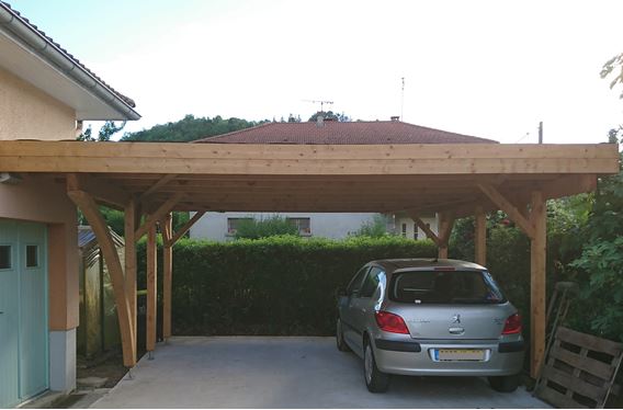 Carport-bois-castor-bois-construction - Abris Bois Jardin