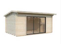 INES 13.7m² baie vitrée verre trempé